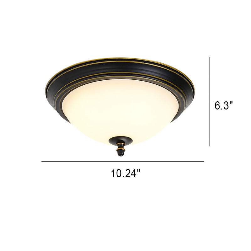 Modern Retro Rustic LED Iron Flush Mount Lighting