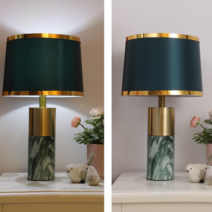 Nordic Fabric Column 1-Light Dimmer Touch Table Lamp