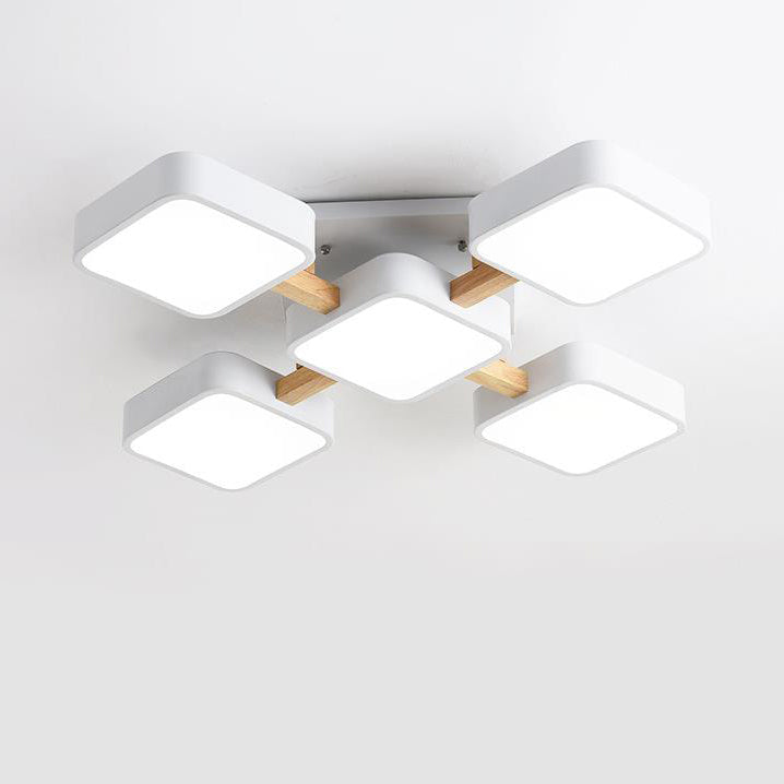 مصباح LED حديث من الأكريليك بتصميم مكعب صغير مدمج