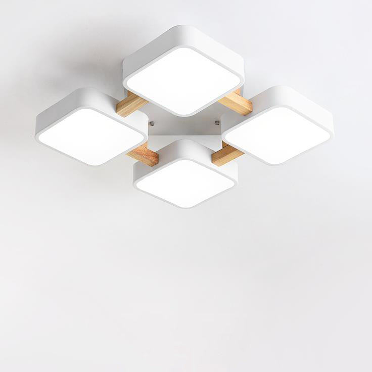 مصباح LED حديث من الأكريليك بتصميم مكعب صغير مدمج