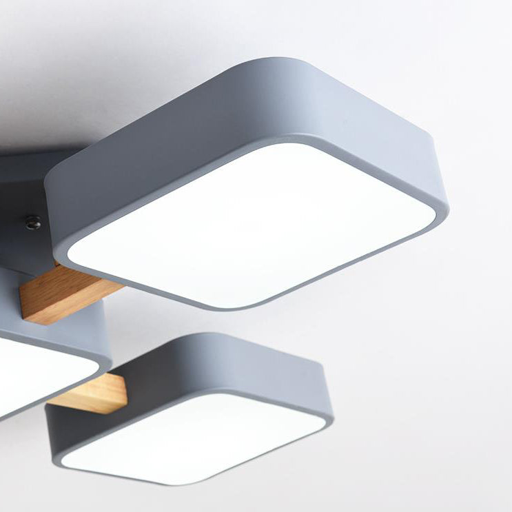 مصباح LED حديث من الأكريليك بتصميم مكعب صغير مدمج