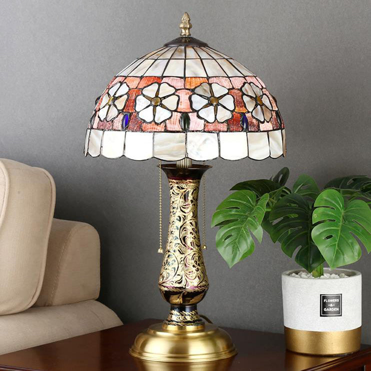 Tiffany European Shell Pattern 2-Light Table Lamp