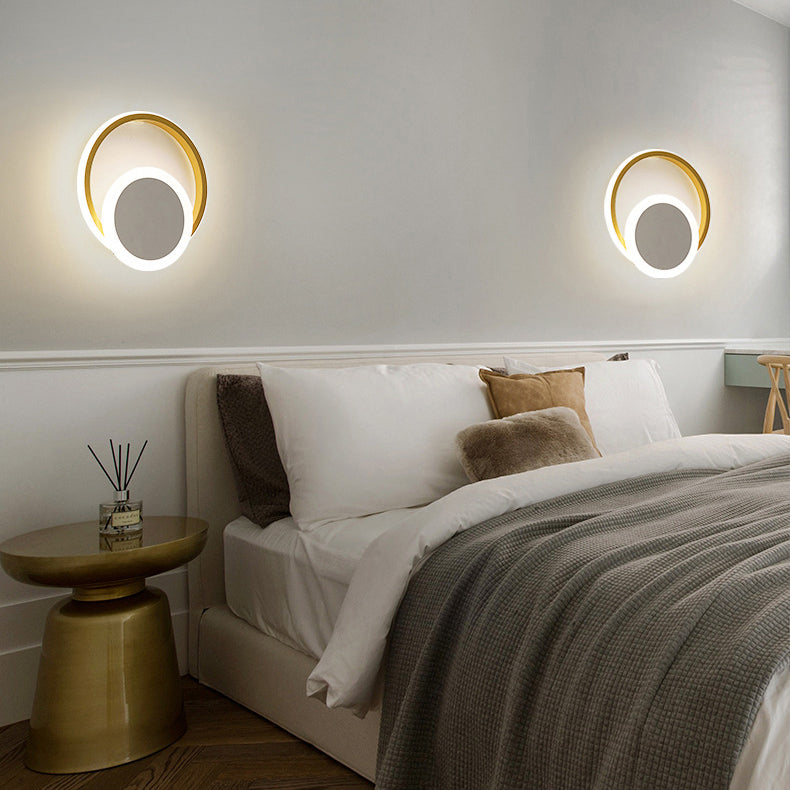 Nordic Simple Ring Combination Design LED Wall Sconce Lamp