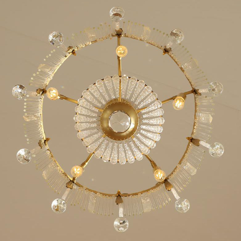 French Luxury Crystal Tassel Bead Design 6/7/9 Light Chandelier