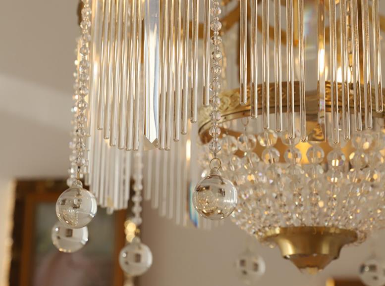 French Luxury Crystal Tassel Bead Design 6/7/9 Light Chandelier