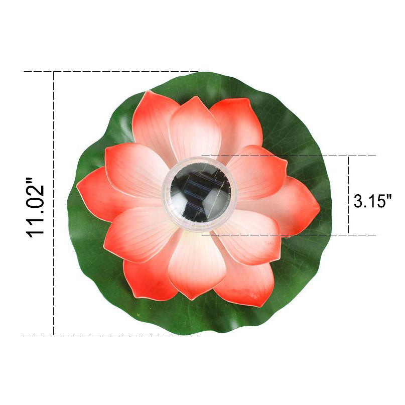 Creative Lotus Flower Waterproof Solar LED Outdoor Patio Pond Water Floating Light