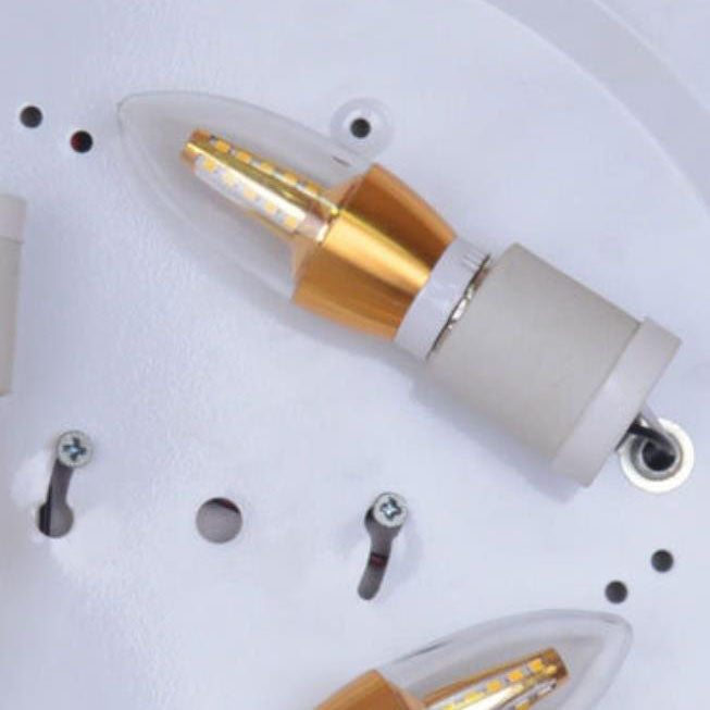 European Style Tiffany Dragonfly Stained Glass LED Flush Mount Lighting