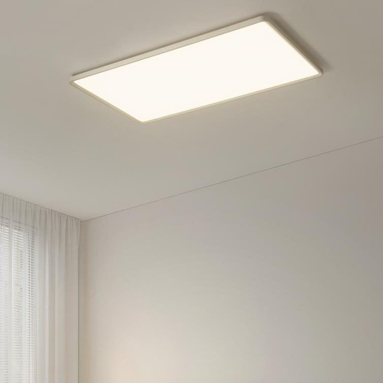 Modern Minimalist Rectangular Iron Aluminum LED Flush Mount Lighting