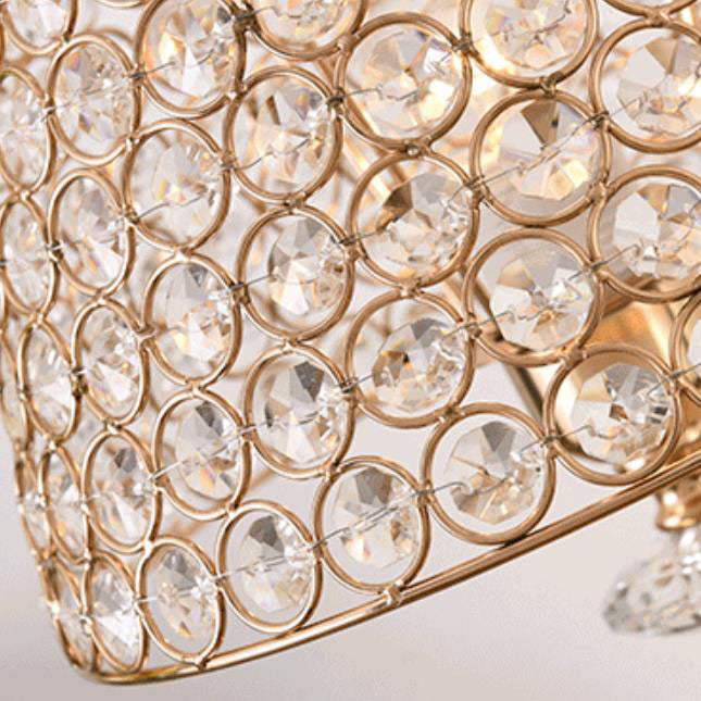 Nordic Luxury Crystal Cone Geometry 1-Light Table Lamp