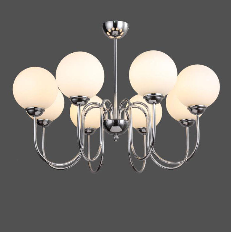 Modern Minimalist Vintage Round Ball 3/5/6/8-Light Island Light Chandelier