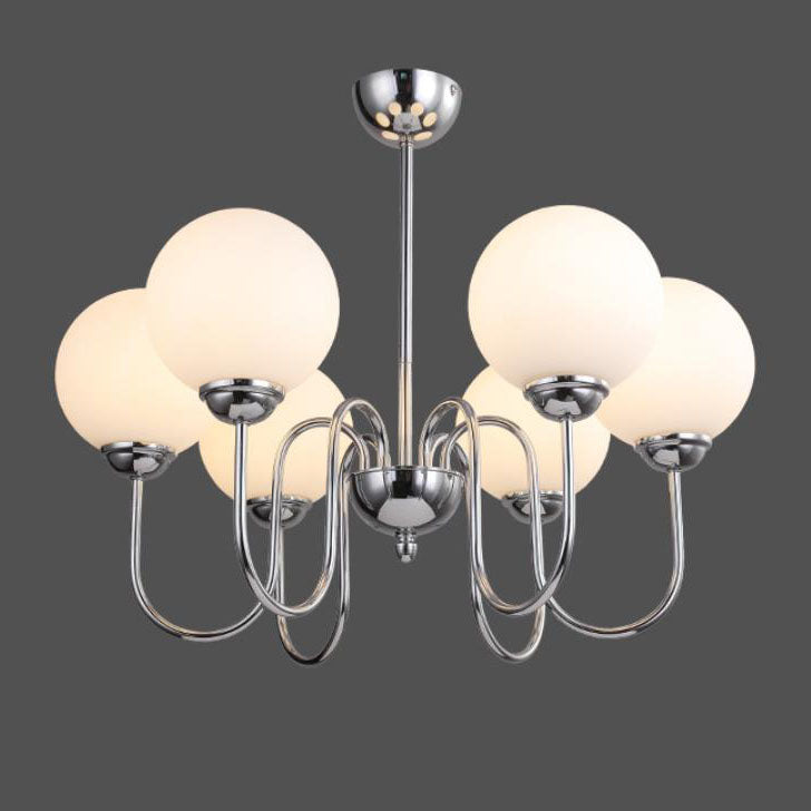 Modern Minimalist Vintage Round Ball 3/5/6/8-Light Island Light Chandelier