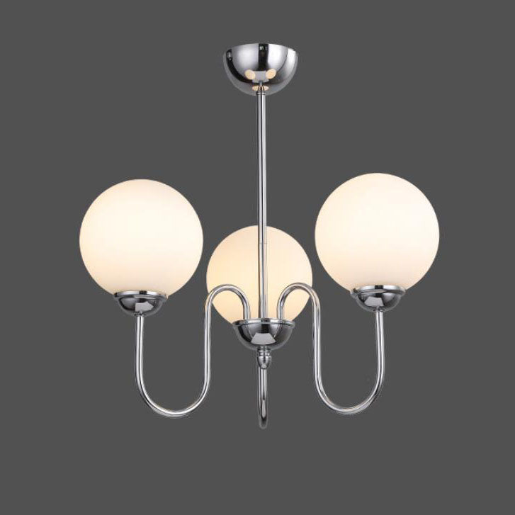 Modern Minimalist Vintage Round Ball 3/5/6/8-Light Island Light Chandelier