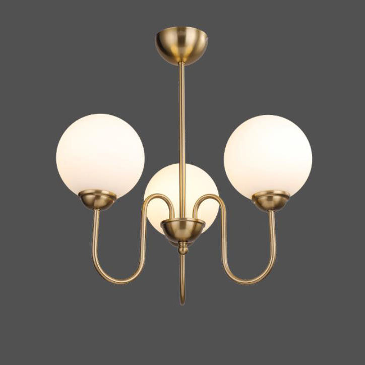 Modern Minimalist Vintage Round Ball 3/5/6/8-Light Island Light Chandelier