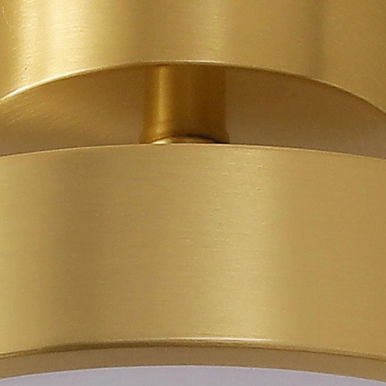 Modern Light Luxury Retro Full Copper Cloud Glass LED Flush Mount Lighting