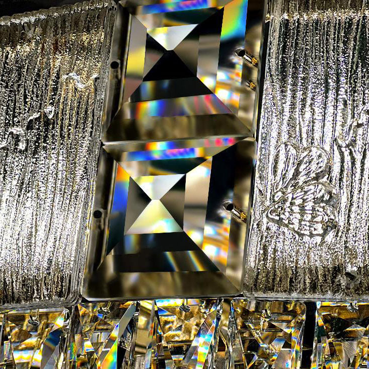 フランス製高級オーバルクリスタルストリングハードウェア 10/11/21 ライトシャンデリア