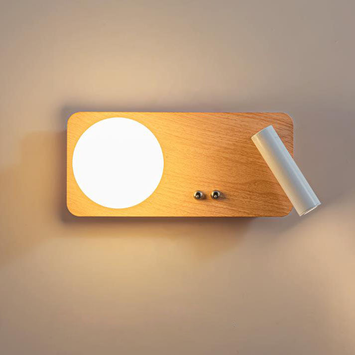 مصباح حائط LED دائري مربع من الحديد بتصميم إبداعي إسكندنافي