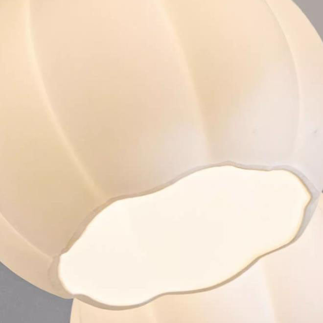 モダンでシンプルな木製金具とガラスのストライプ、リビングルーム用3/5/6/8灯シャンデリア