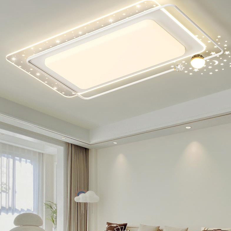 مصباح سقف LED مربع الشكل مصنوع من الأكريليك بتصميم إبداعي معاصر لغرفة المعيشة