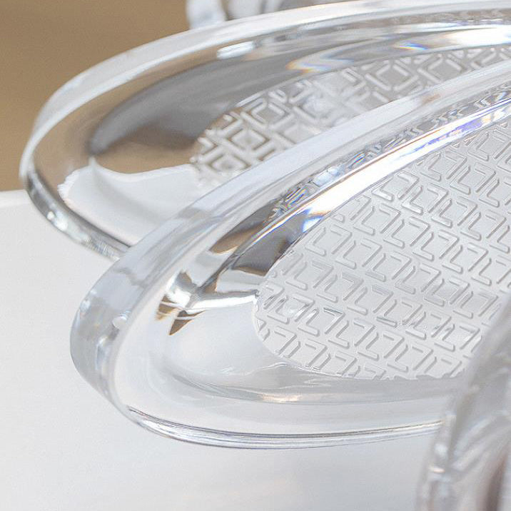 مصباح LED معاصر إبداعي من الفولاذ الكربوني على شكل بتلات أكريليك مربعة الشكل لغرفة المعيشة