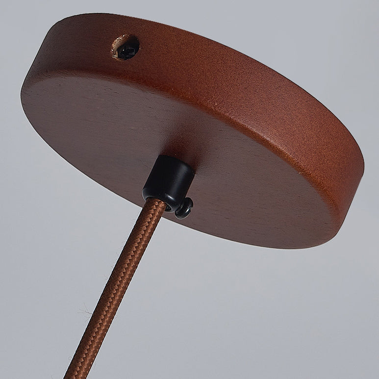 مصباح معلق مخروطي الشكل من السيراميك مصنوع يدويًا على الطراز العتيق، مزود بمصباح واحد لغرفة الطعام