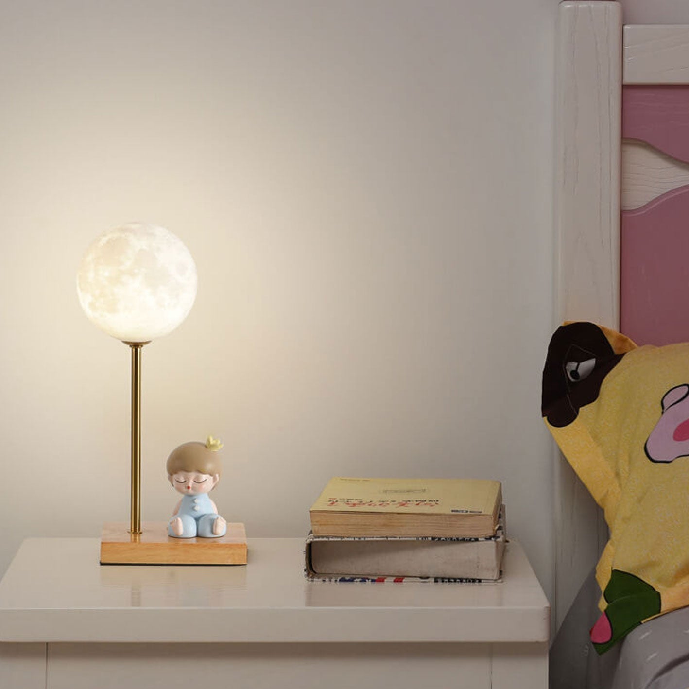 Nordic Creative 3D Printed Moon 1-Light Decorative Table Lamp