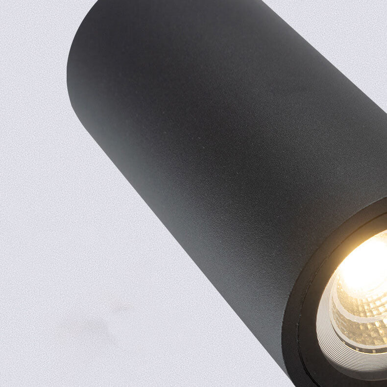 Modern Simple Outdoor Waterproof Aluminum Glass Cylinder 2-Light Wall Sconce Lamp