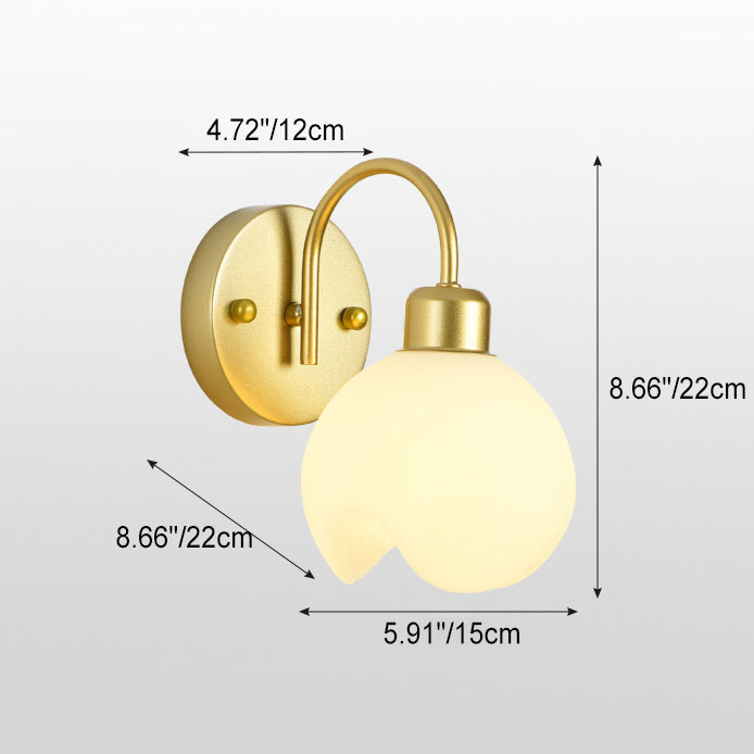 Modern Simplicity Iron ABS Flower 1-Light Wall Sconce Lamp For Bedside