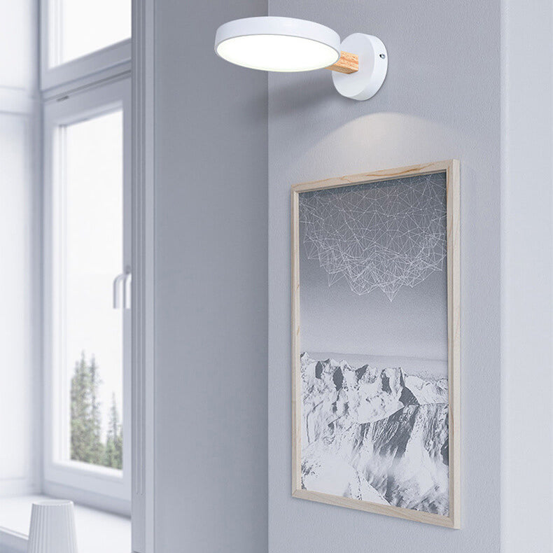 Nordic Creative Round Macaron Color LED Wall Sconce Lamp