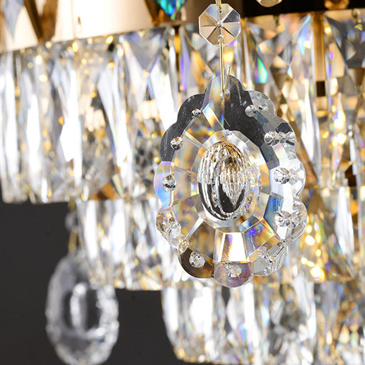 現代的で豪華なブランチガラス亜鉛6/8/10/15ライトシャンデリアリビングルーム用