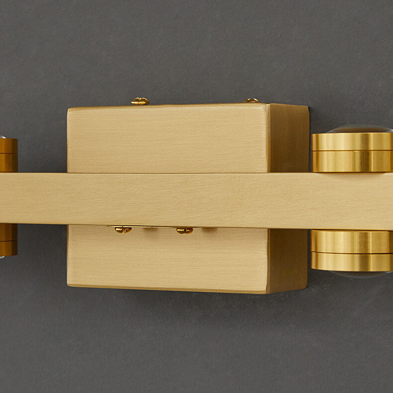 Modern Retro All Copper LED Vanity Light Wall Sconce Lamp