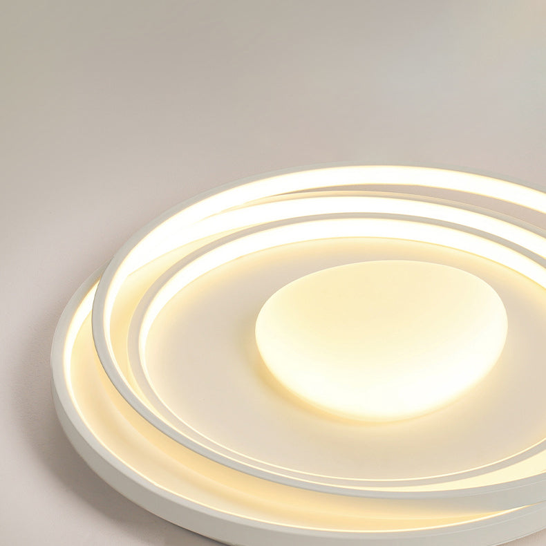 مصباح سقف LED دائري عصري بسيط من الحديد الأكريليك لغرفة المعيشة