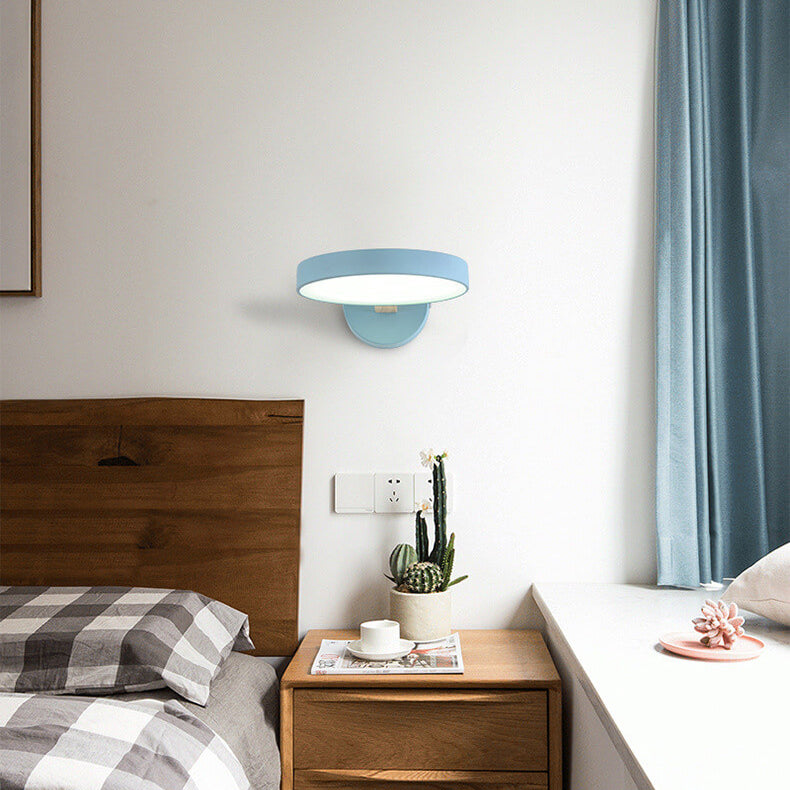 Nordic Creative Round Macaron Color LED Wall Sconce Lamp