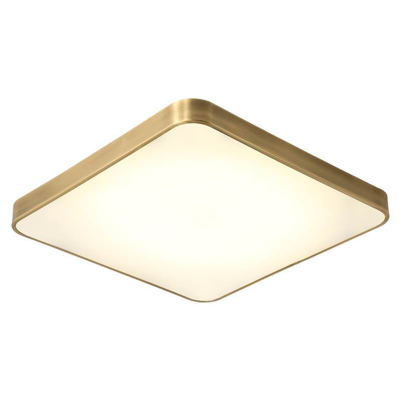 Simple Square 1-Light LED 3 Color Changeable Flush Mount Lighting