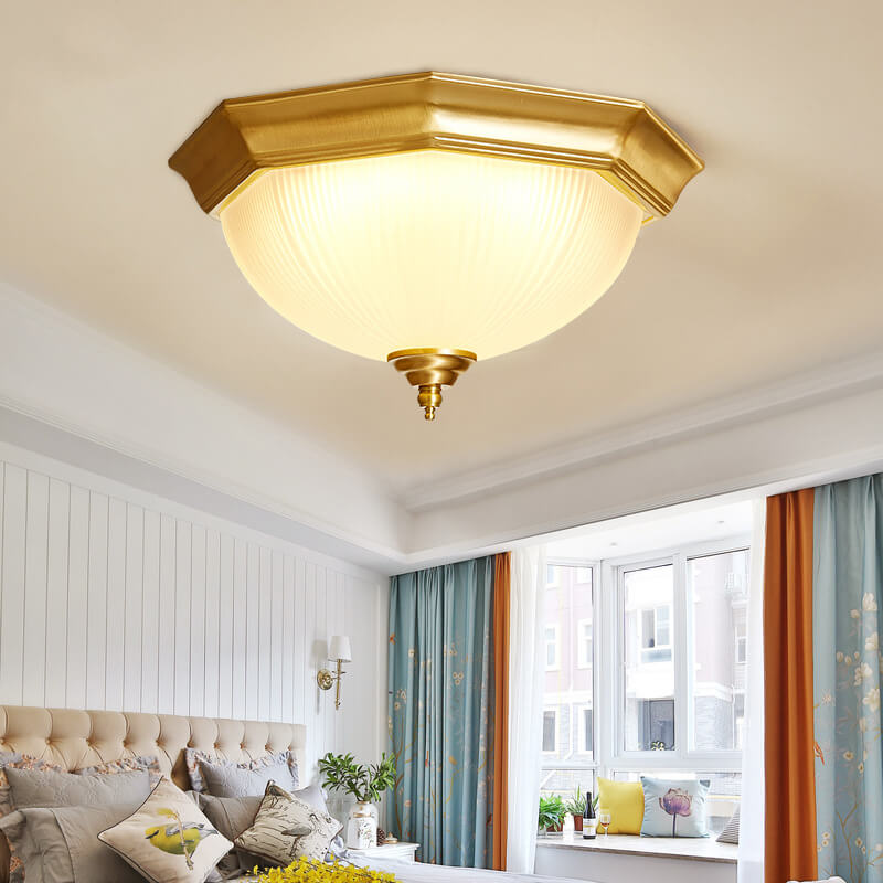 Modern 1-Light LED Bowl Flush Mount Lighting