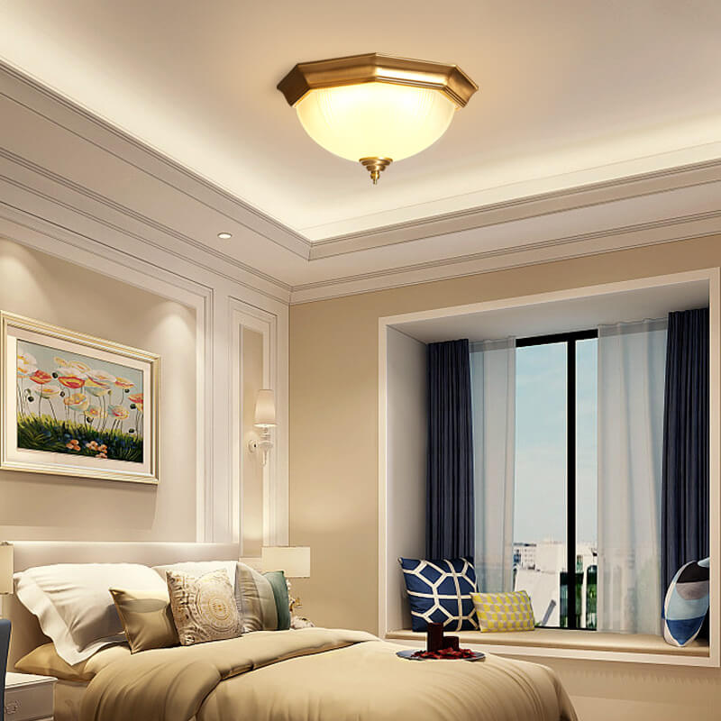 Modern 1-Light LED Bowl Flush Mount Lighting