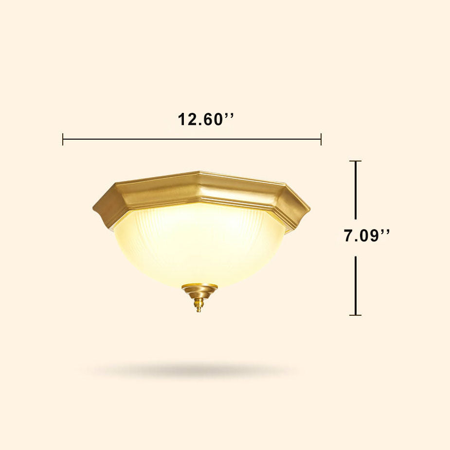 Modern 1-Light LED Bowl Flush Mount Lighting