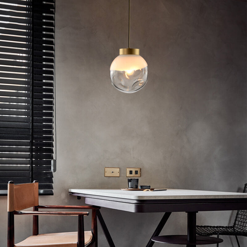 Modern Creative Glass Irregular Sphere 1-Light Pendant Light