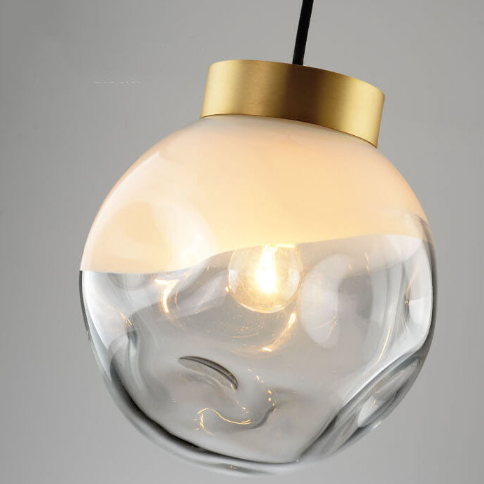 Modern Creative Glass Irregular Sphere 1-Light Pendant Light
