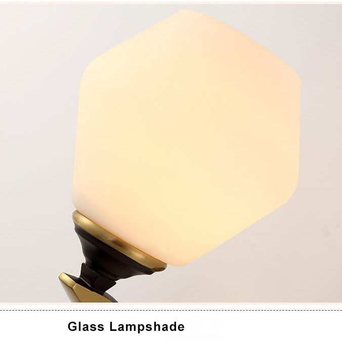 Geometric Shade 1-Light Armed Sconce Lamp