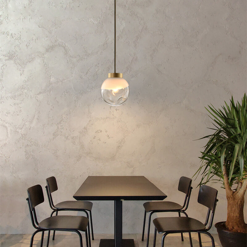 Modern Creative Glass Irregular Sphere 1-Light Pendant Light