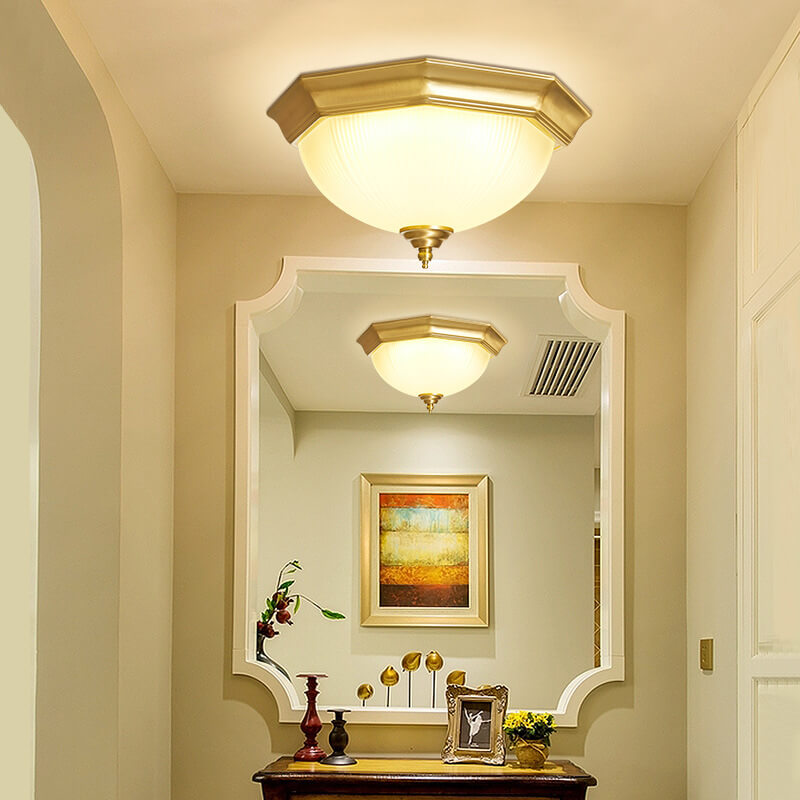 Modern 1-Light LED Bowl Flush Mount Lighting