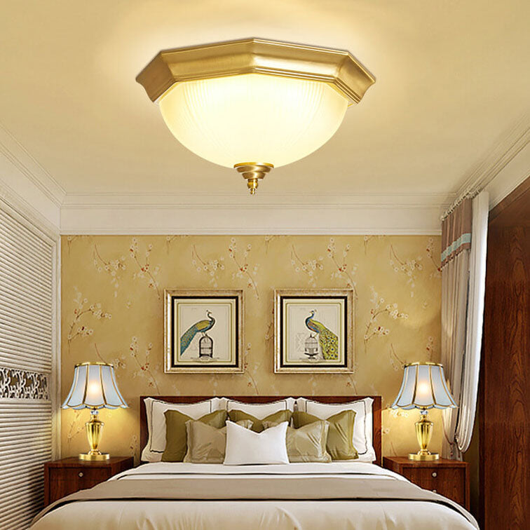 Modern 1-Light LED Bowl Flush Mount Lighting