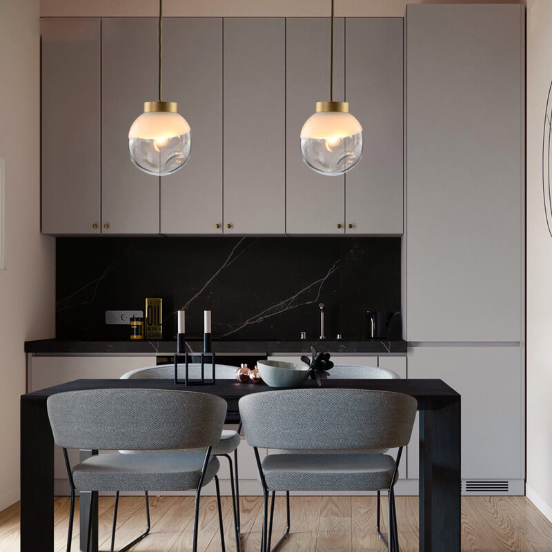 Modern Creative Glass Irregular Sphere 1-Light Pendant Light