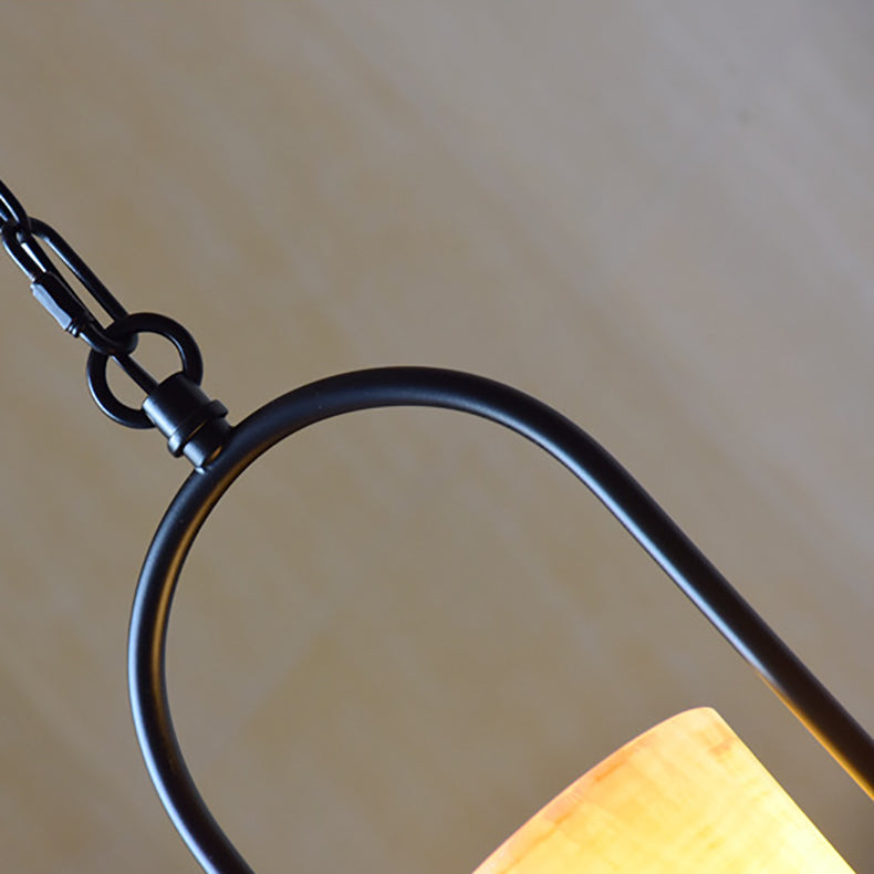 Vintage Industrial Candle 1-Light Hemp Wire LED Pendant Light