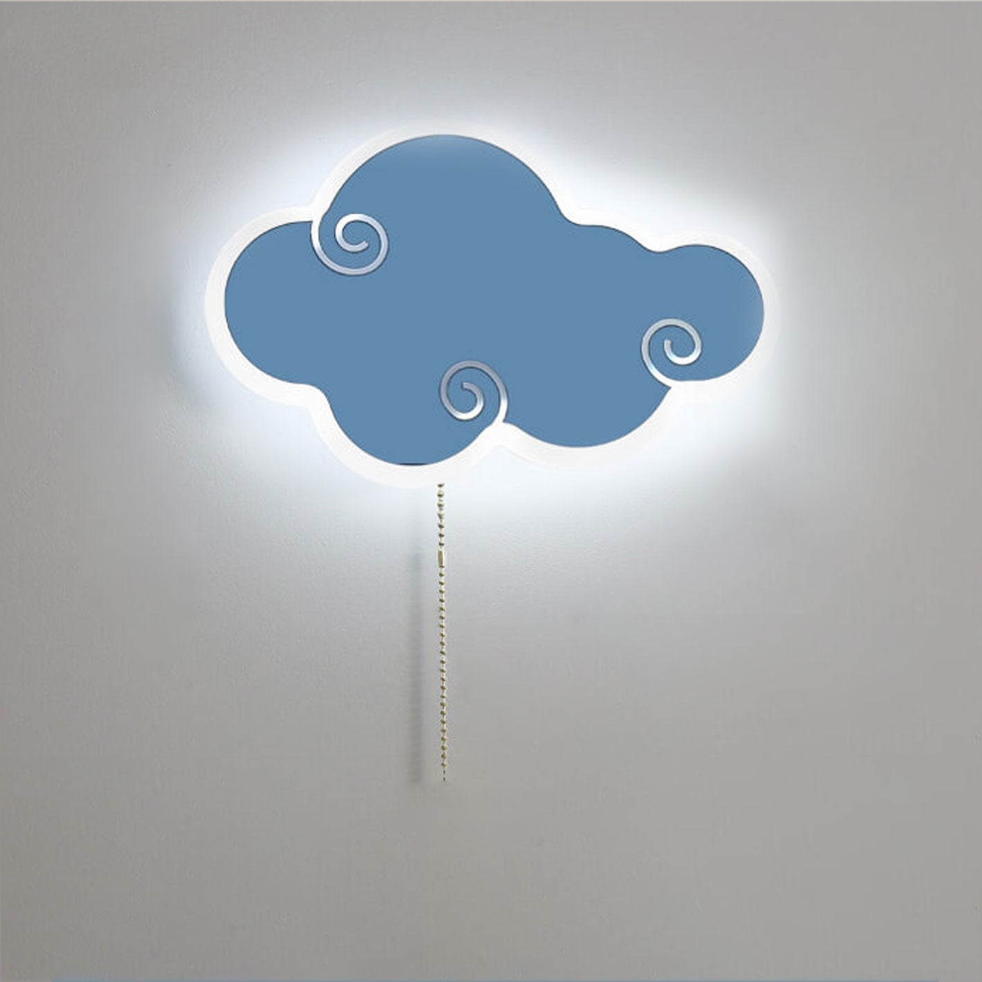 مصباح حائط LED بتصميم رسوم متحركة سحابية بسيطة وحديثة من الشمال