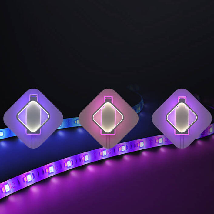مصباح حائط LED مربع ملون إبداعي حديث