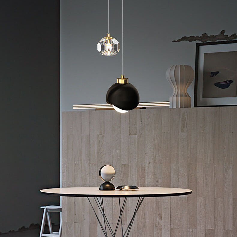 European Style Light Luxury Iron Brass LED Island Light Chandelier