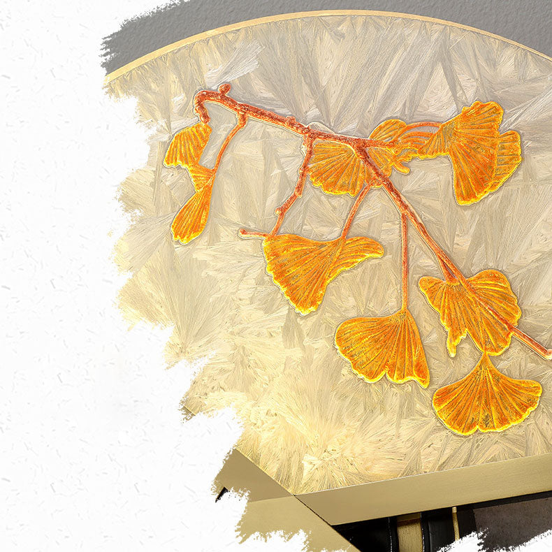 مصباح حائط LED صيني تقليدي مصنوع من النحاس والمغنيسيوم والأكريليك لغرفة النوم