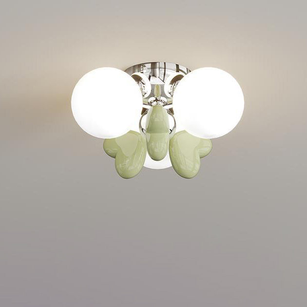 مصباح سقف LED شبه مسطح بتصميم قبة دائري عصري بسيط مصنوع من الحديد والراتنج والزجاج لغرفة النوم