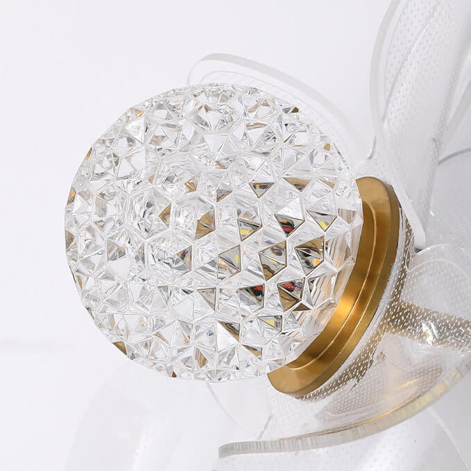 European Creative Lotus Flowers Acrylic LED Wall Sconce Lamp
